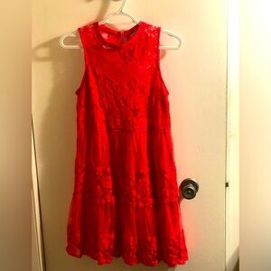 Rebellion Size Medium Coral dress with lined bottom